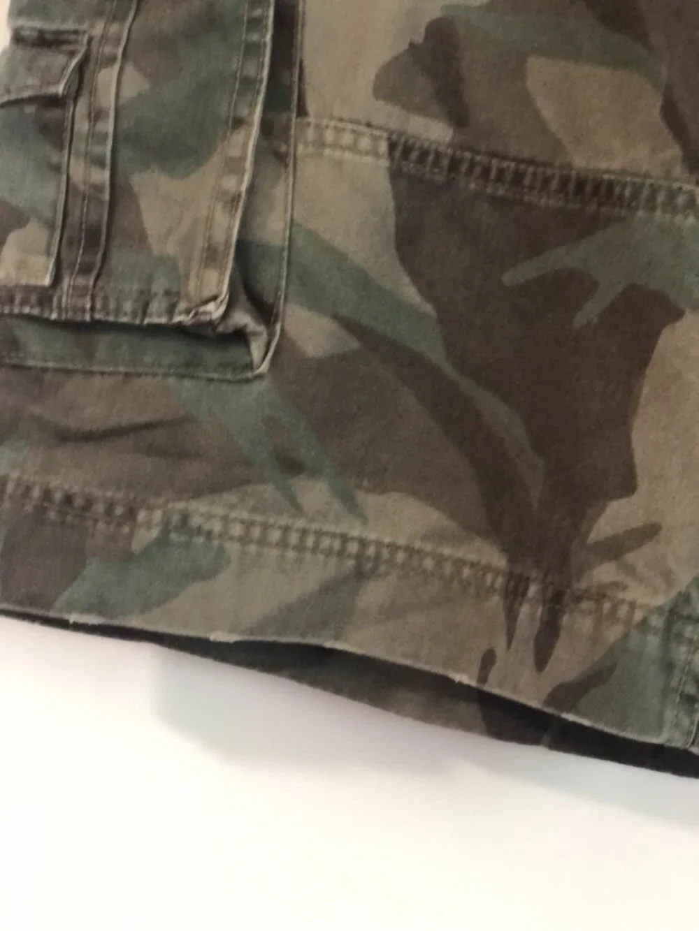 Public Opinion Camo Cargo Utility shorts camouflage pattern Side pocket Mens 36W